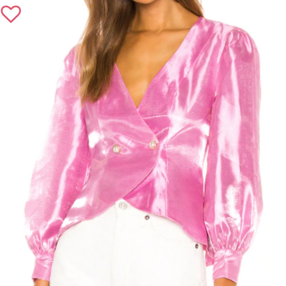 NWT Majorelle Princess Pink Sparkly Newton Top From Revolve